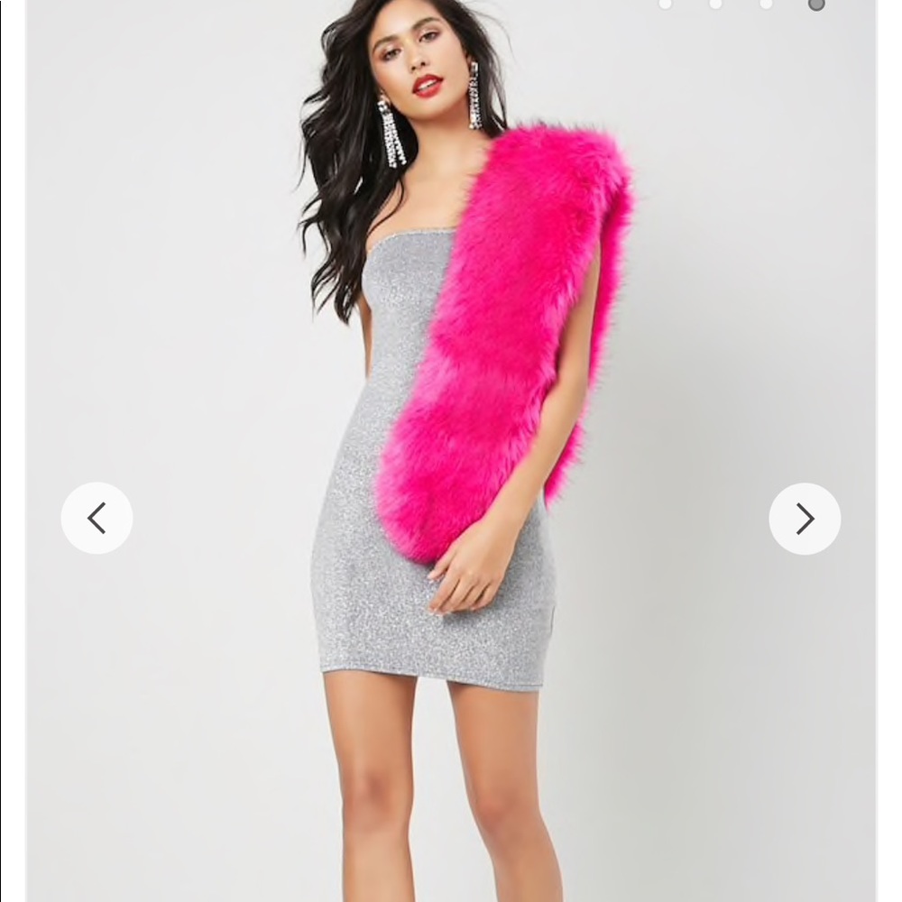 Forever 21 Glitter bodycon strapless dress
